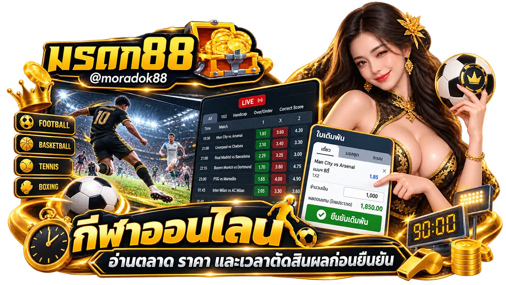 กีฬาออนไลน์ อ่านตลาด ราคา และเวลาตัดสินผลก่อนยืนยัน